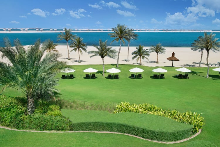 Garden beach view